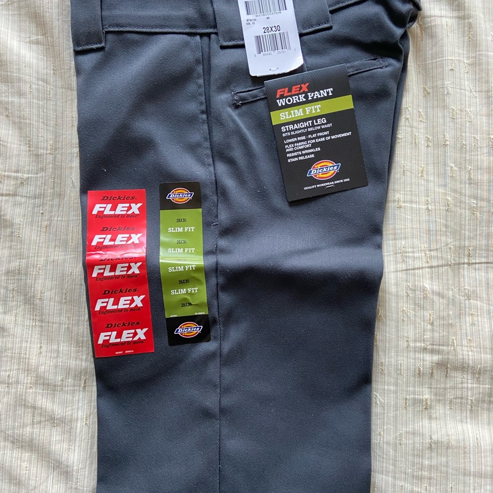 Men's Dickies Work Pants - Flat Front - 28"x30"